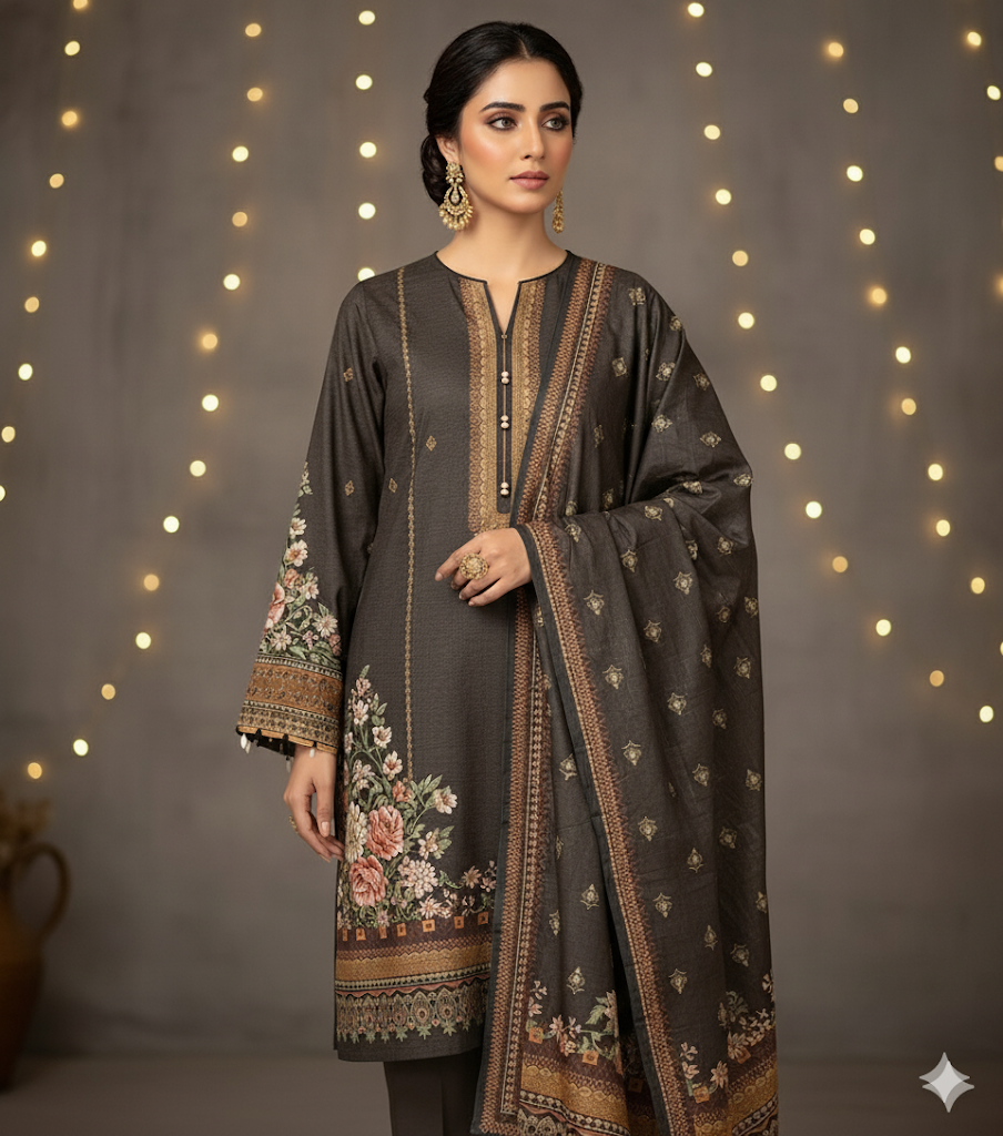 Meraj Luxury Shambrey 3pc D10