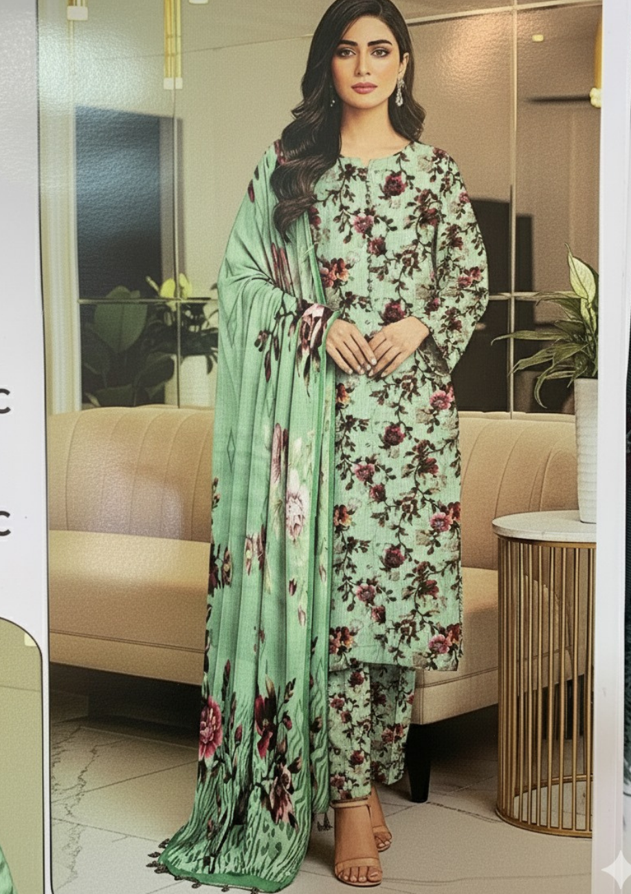 Bin Inam Banadora Linen Allover 3pc D10