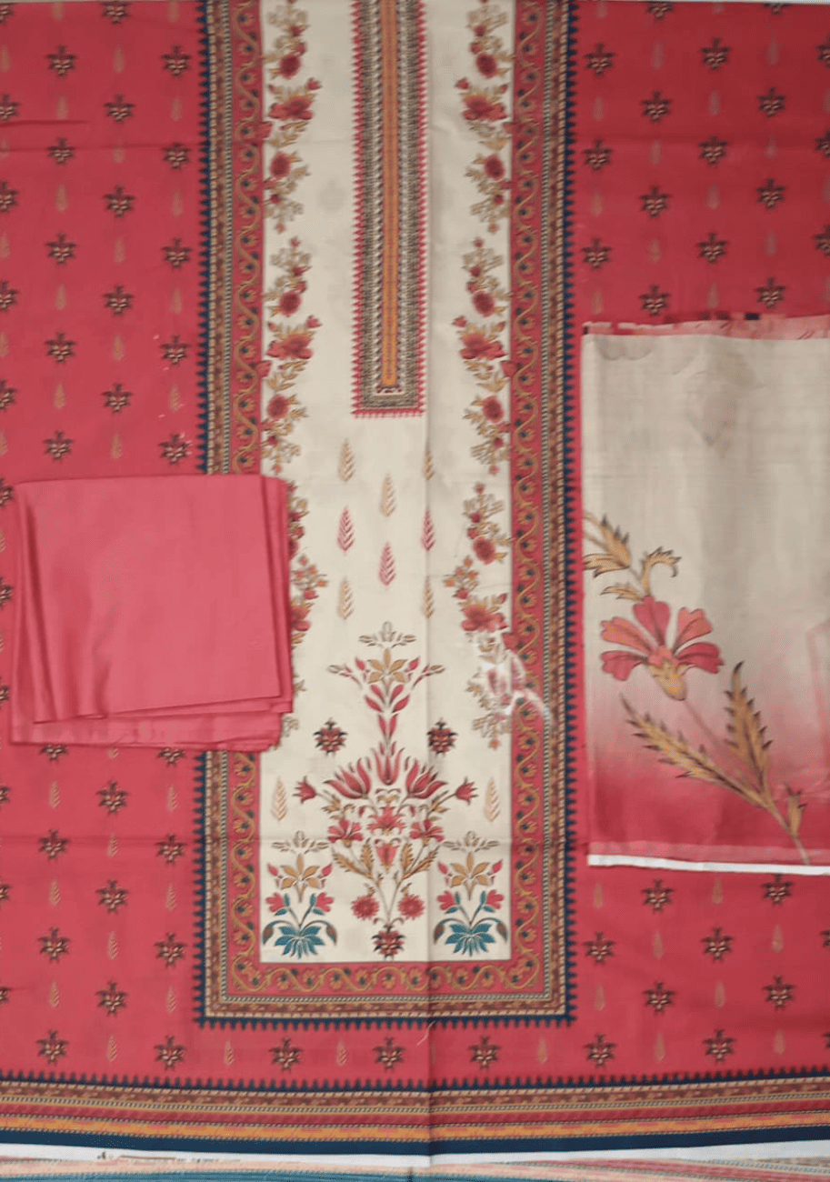 Sabeen Printed Cotton 3PC V3-D5