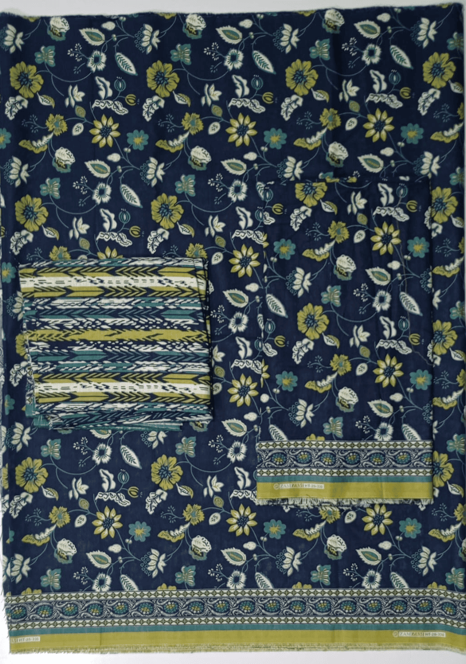 Bin Saeed Printed Khaddar 3PC Suit Vol.02 D5