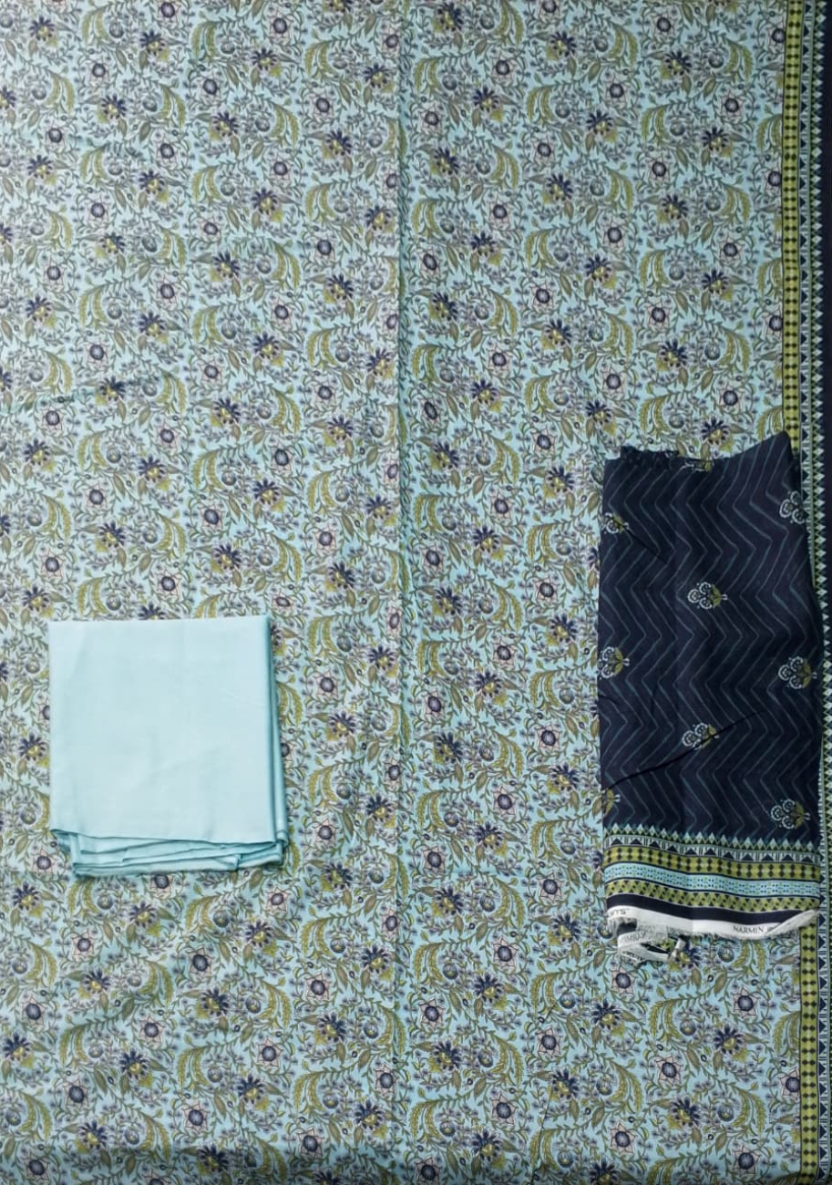 Narmin by Narkins Luxury Lawn 3Pc Suit Vol-1D9