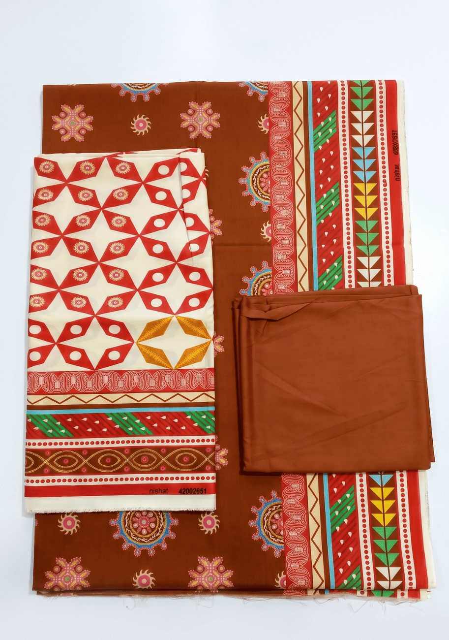 Nishat Premium Printed Linen 3PC Luxury Collection V6-D5