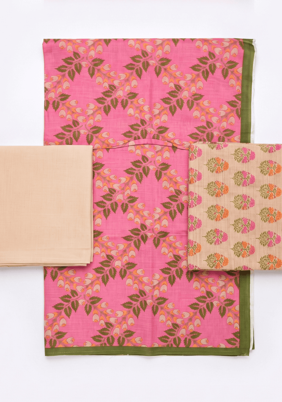 ALKARAM Printed Khaddar 3PC-V1-D6