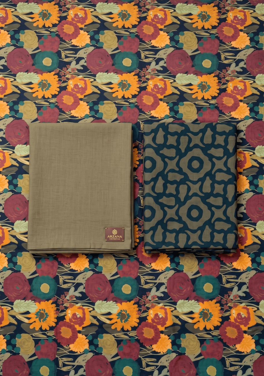 Alkaram Luxury Lawn 3Pc Suit Vol-3 D6