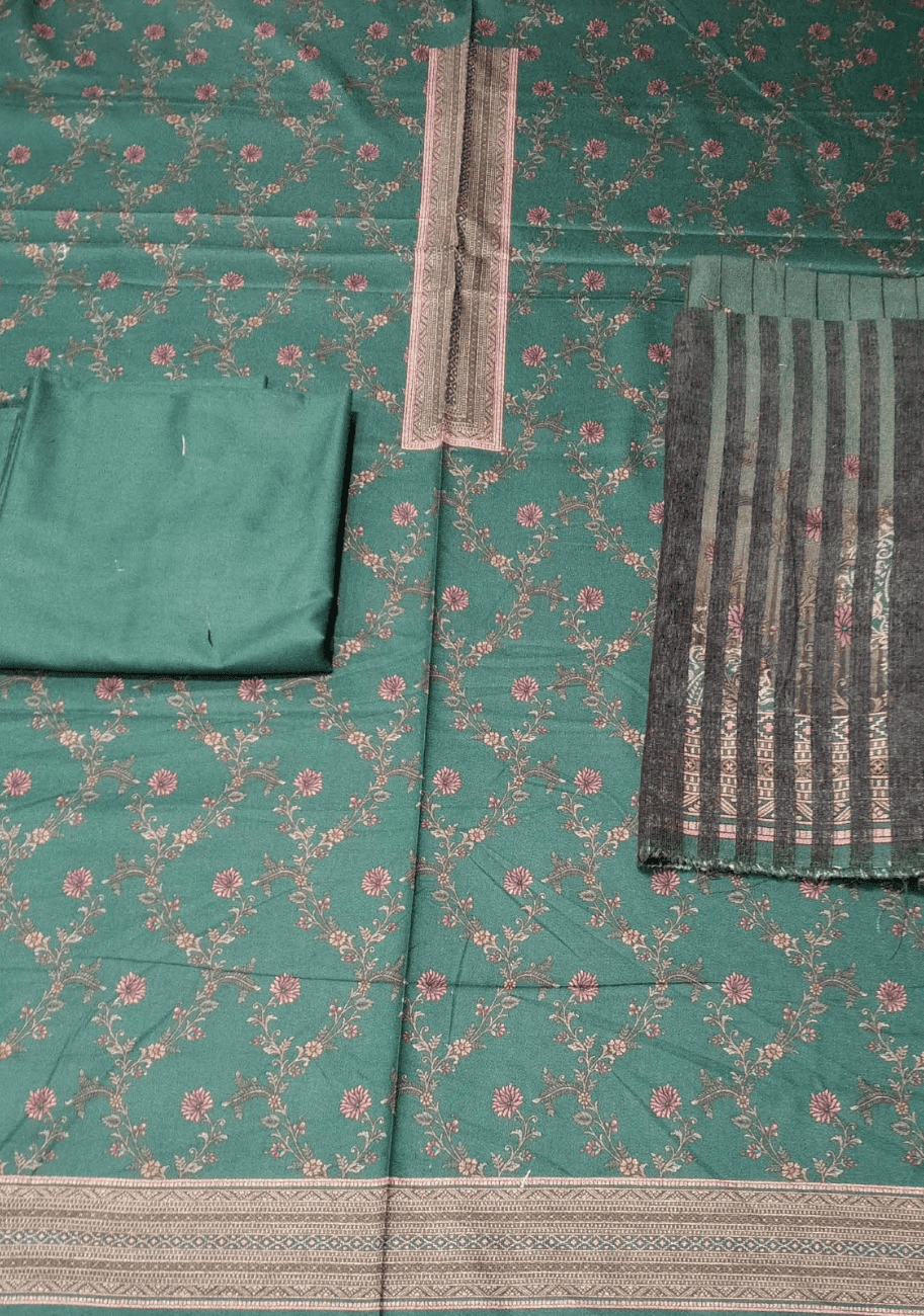 Five Star Printed Velvet Dhanak 3pc V2 D6