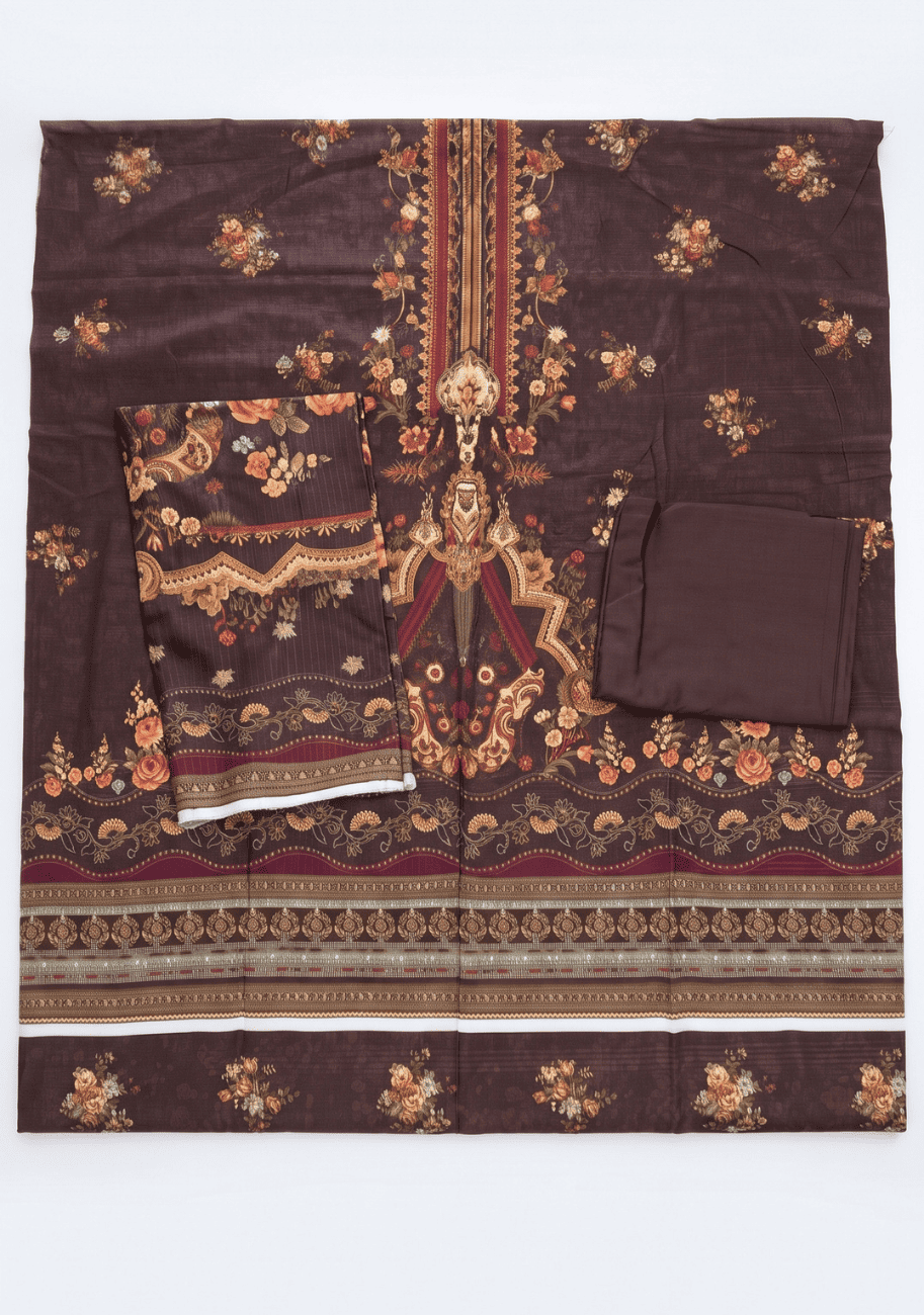Zesh Premium Doriya Linen 3PC Luxury Collection V2-D6