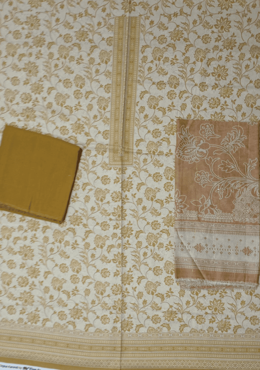 Five Star Luxury Karandi Printed 3PC Suit V5 D6