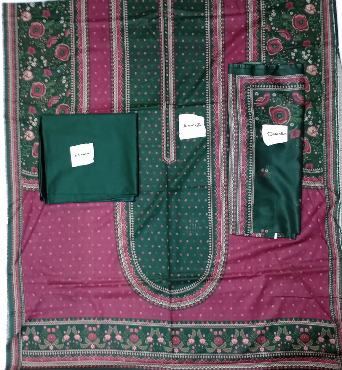 Bin Saeed Luxury Lawn 3Pc Suit Vol-2D11
