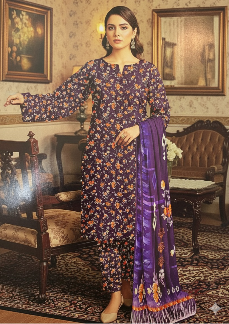 Bin Inam Banadora Linen Allover 3pc D13