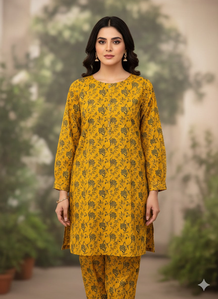 Sabeen Banadora Allover Linen 2pc d14
