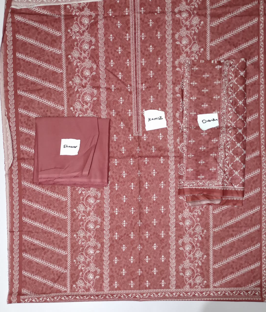 Bin Saeed Luxury Lawn 3Pc Suit Vol-2D12