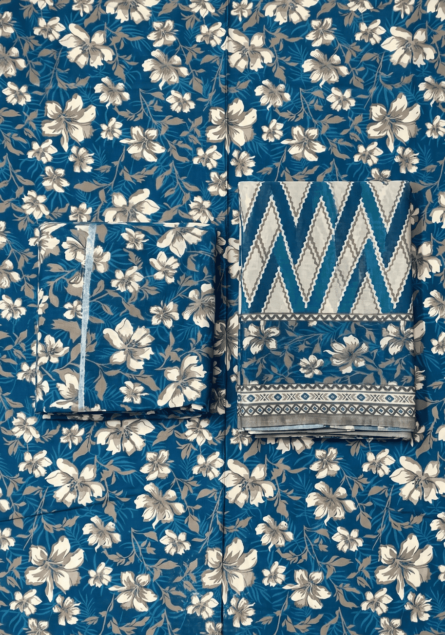 Bin Saeed Luxury Lawn 3Pc Suit Vol-2D23