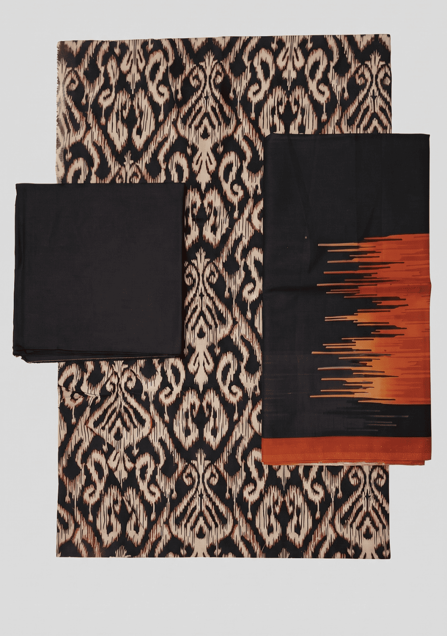 Salina Premium Printed Linen 3PC Luxury Collection V1-D7