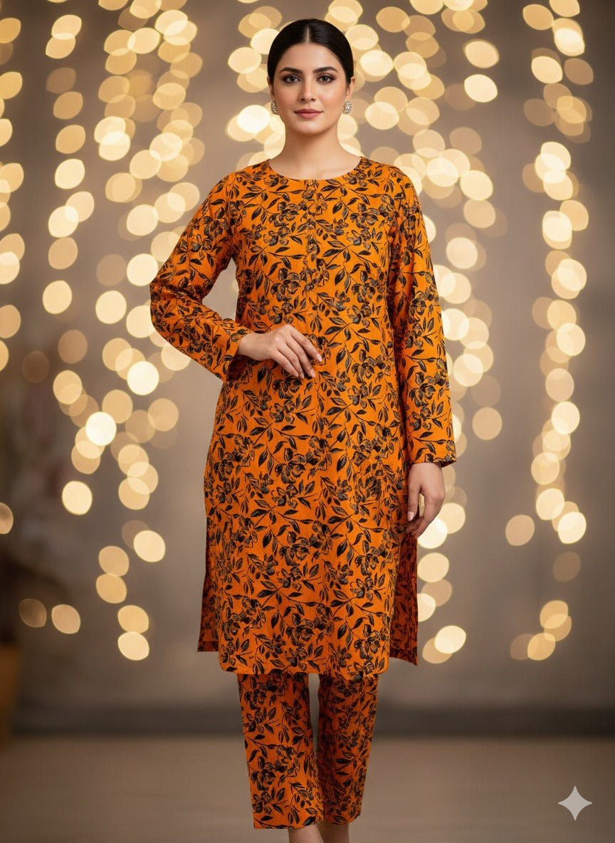 Sabeen Banadora Allover Linen 2pc d15
