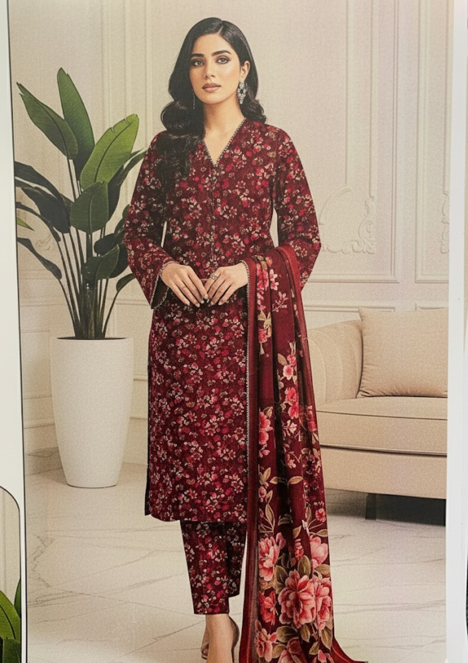 Bin Inam Banadora Linen Allover 3pc D15