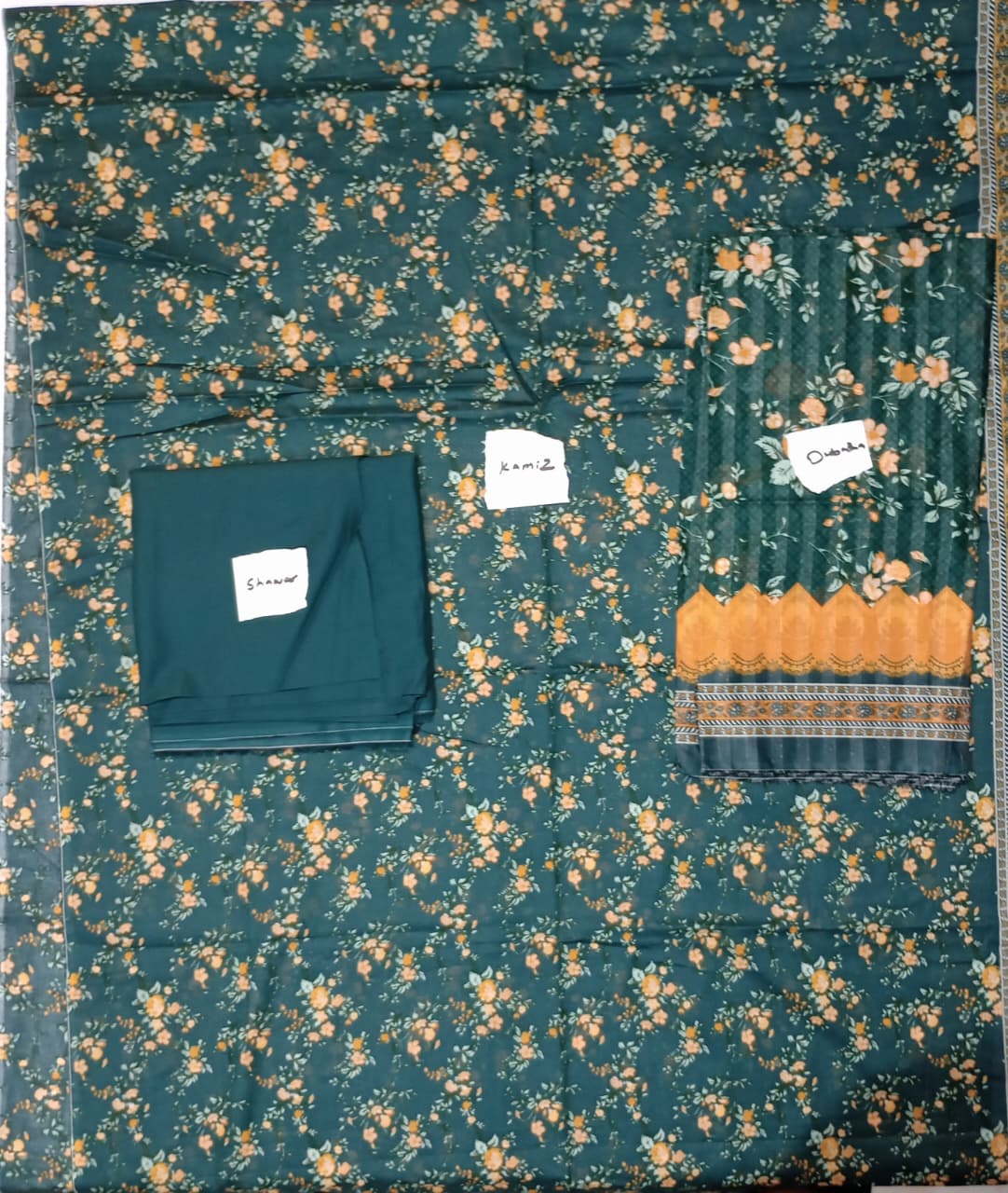 Bin Saeed Luxury Lawn 3Pc Suit Vol-2D14