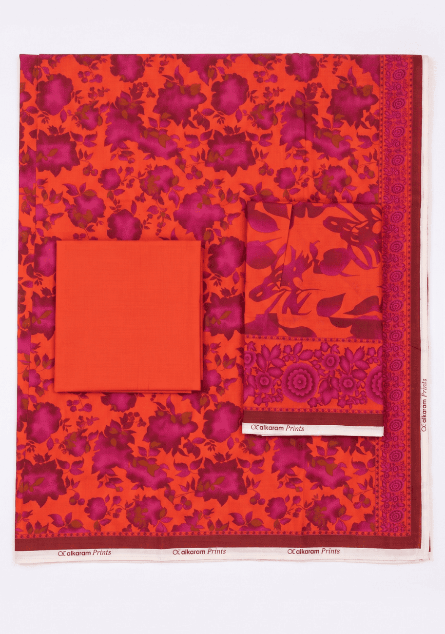 Alkaram Luxury Lawn 3Pc Suit Vol-3 D8