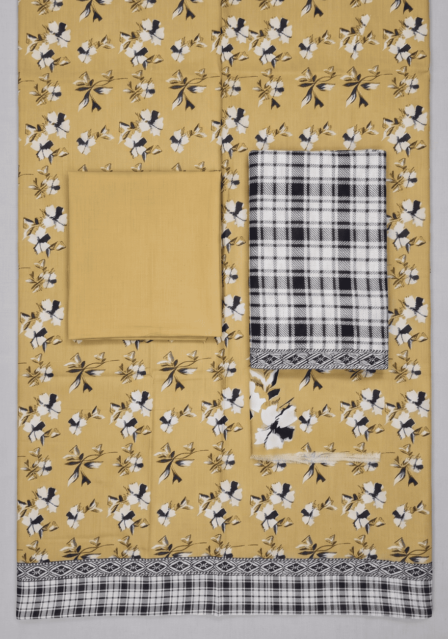 Salina Premium Printed Linen 3PC Luxury Collection V1-D8