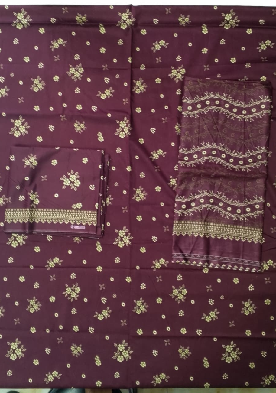 Bin Saeed Luxury Lawn 3Pc Suit Vol-3D8