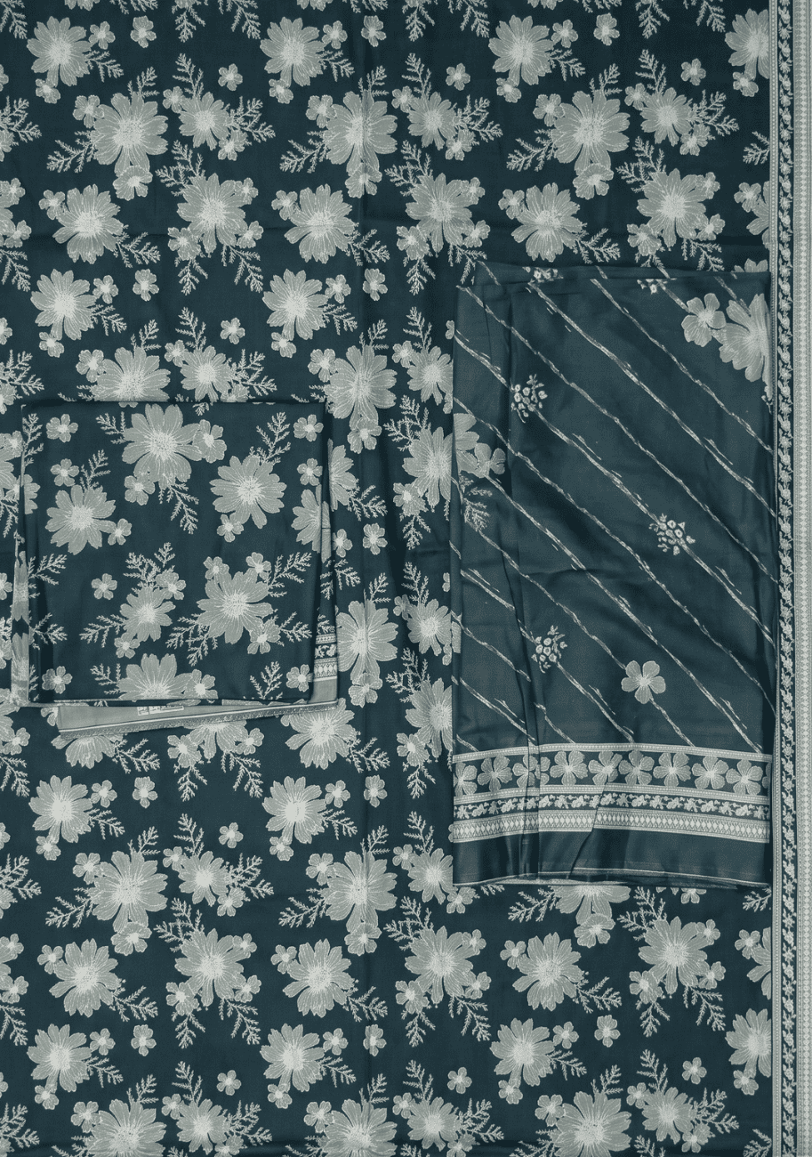 Bin Saeed Luxury Lawn 3Pc Suit Vol-2D9
