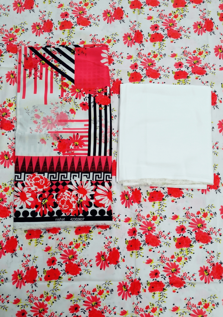 Nishat Premium Printed Linen 3PC Luxury Collection V6-D8