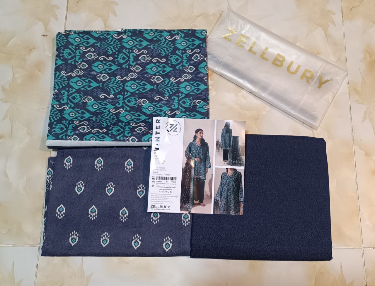 Zellbury Printed karadni 3pc D17