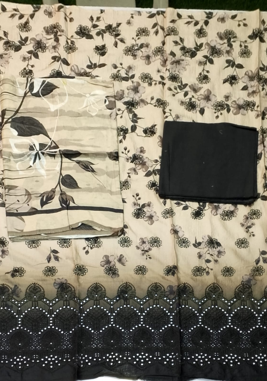 Mahjabeen Premium Embroidered 3PC Vol-1-D9