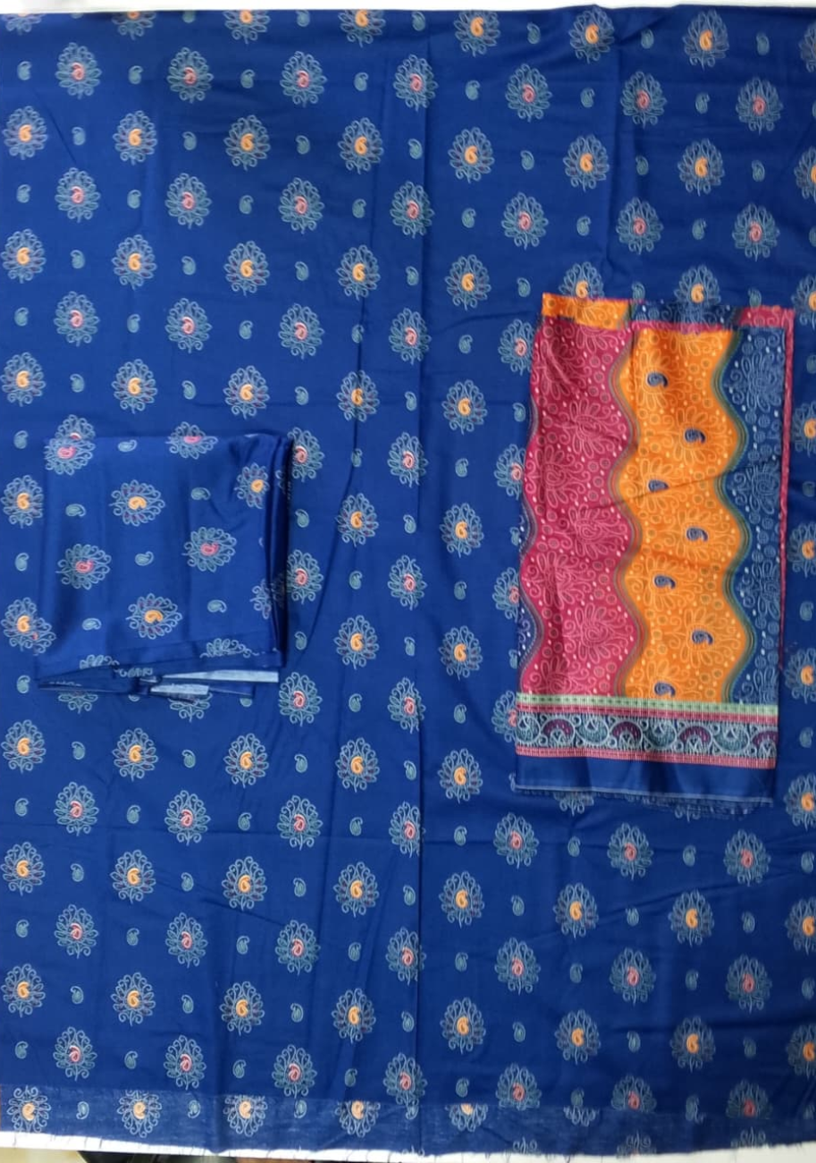 Bin Saeed Luxury Lawn 3Pc Suit Vol-3D9
