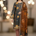Viscose Banadora with Bamber Dupatta 3pc D1