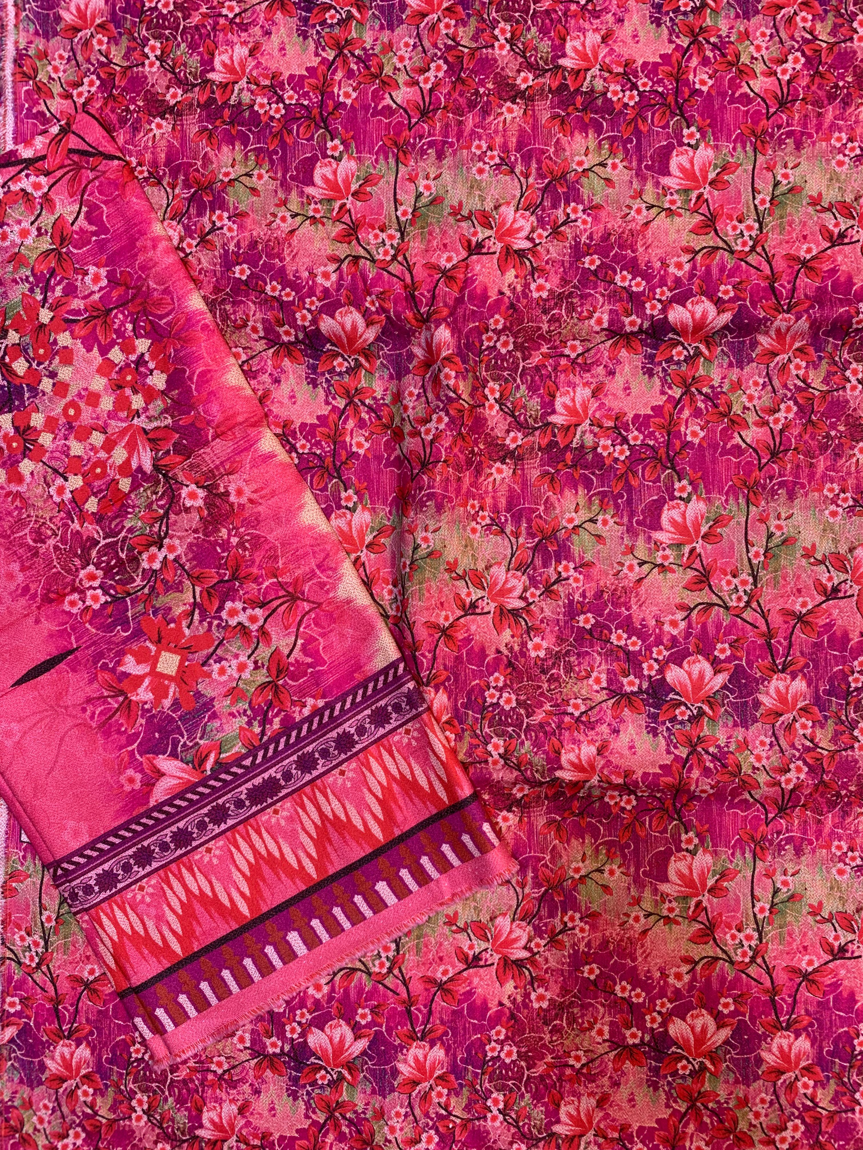 Bin Inam Printed Dhanak 3pc D1