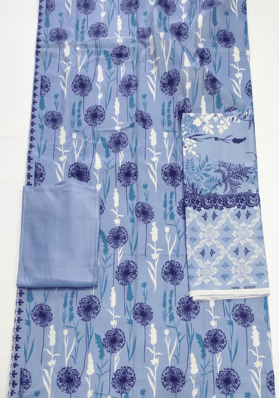 Nishat Premium Printed Linen 3PC Luxury Collection V6-D10