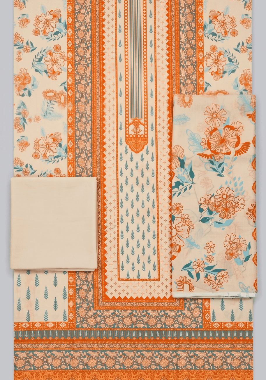 Zellbury Premium Digital Printed Lawn 3Pc-Vol-7-D10