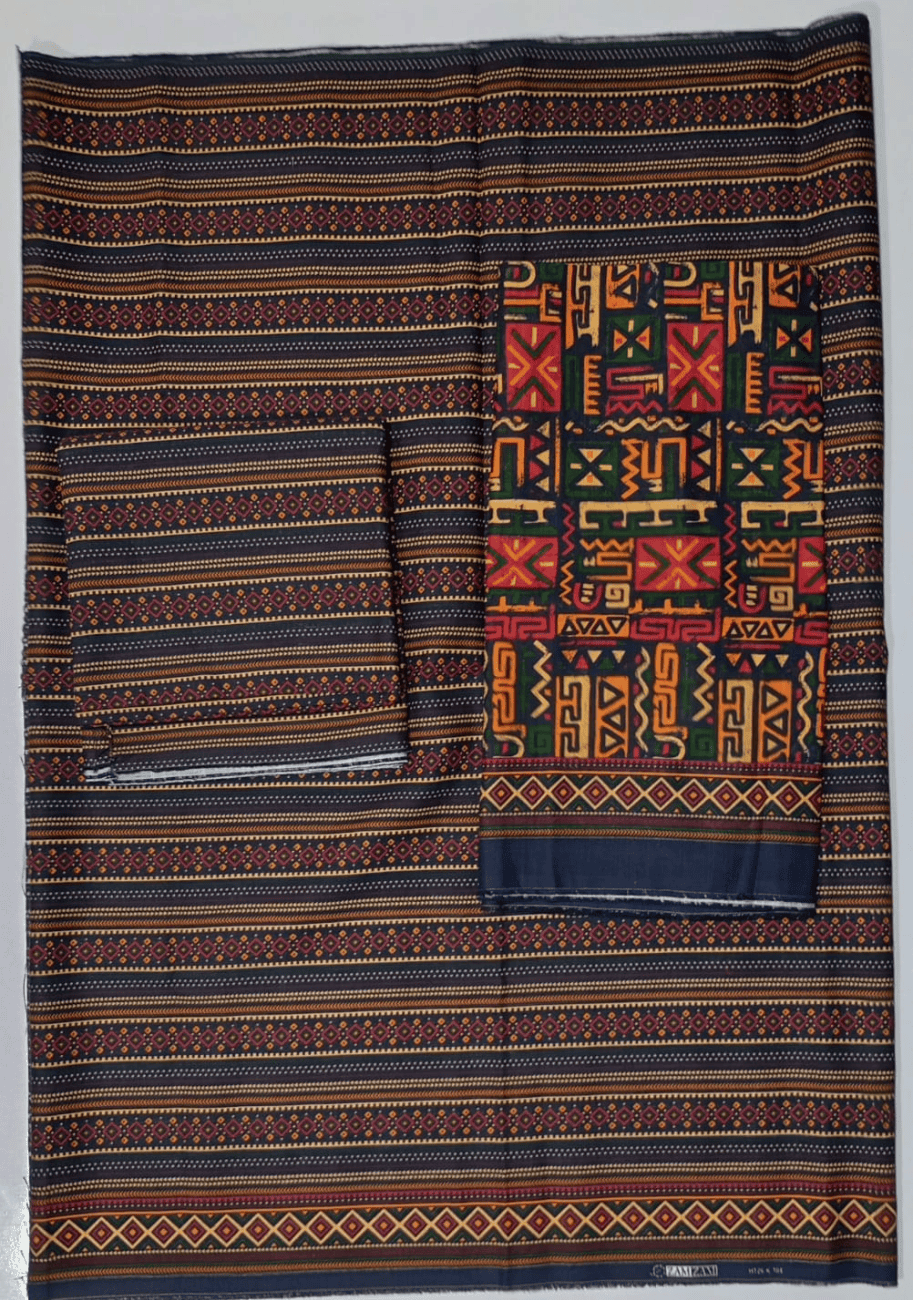 Bin Saeed Printed Khaddar 3PC Suit Vol.02 D10