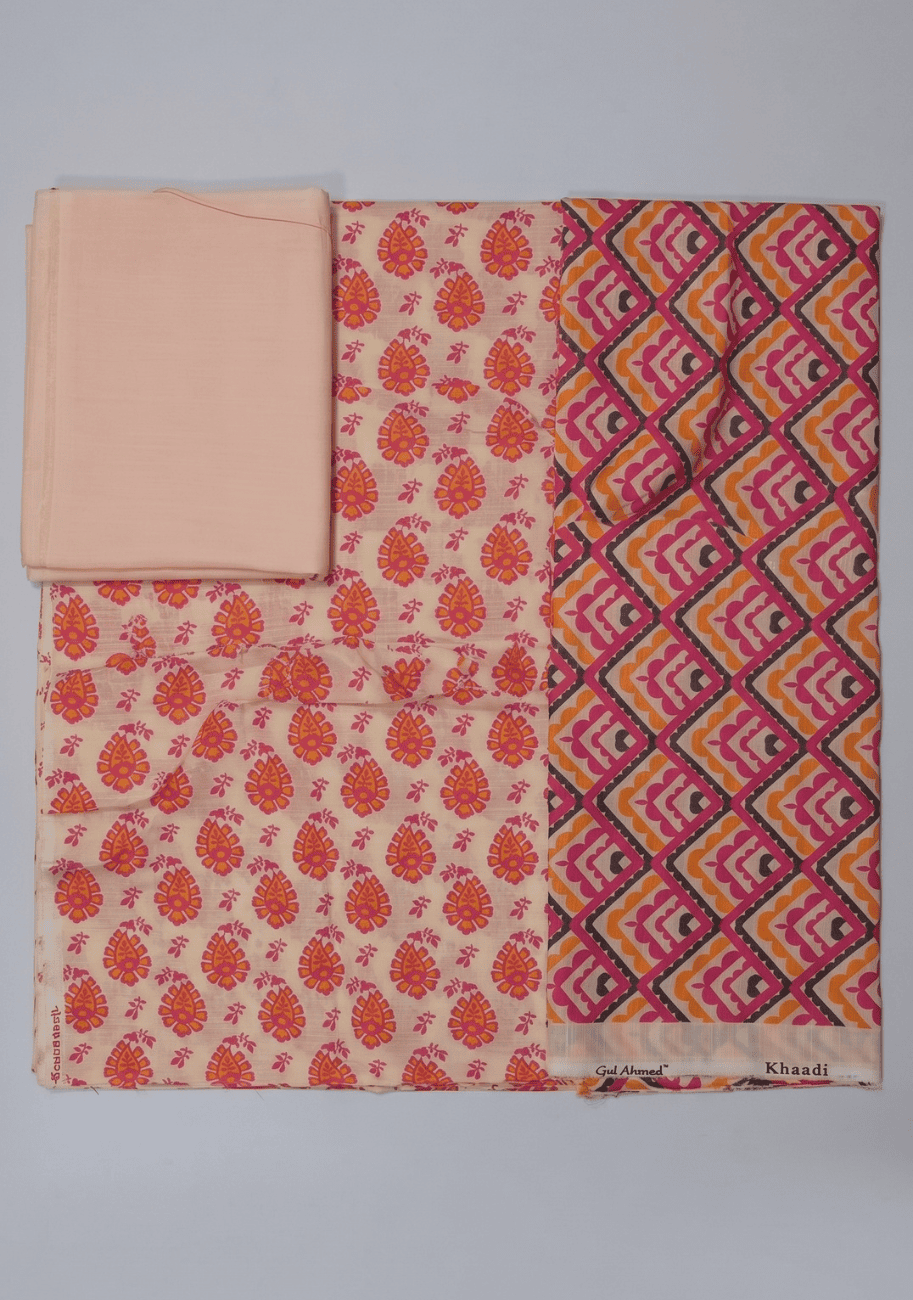 ALKARAM Printed Khaddar 3PC-V1-D10