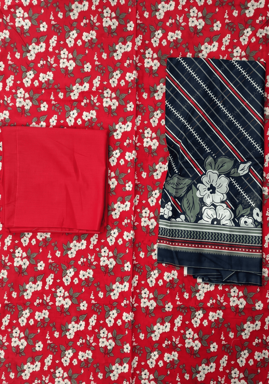 Bin Saeed Luxury Lawn 3Pc Suit Vol-3D7