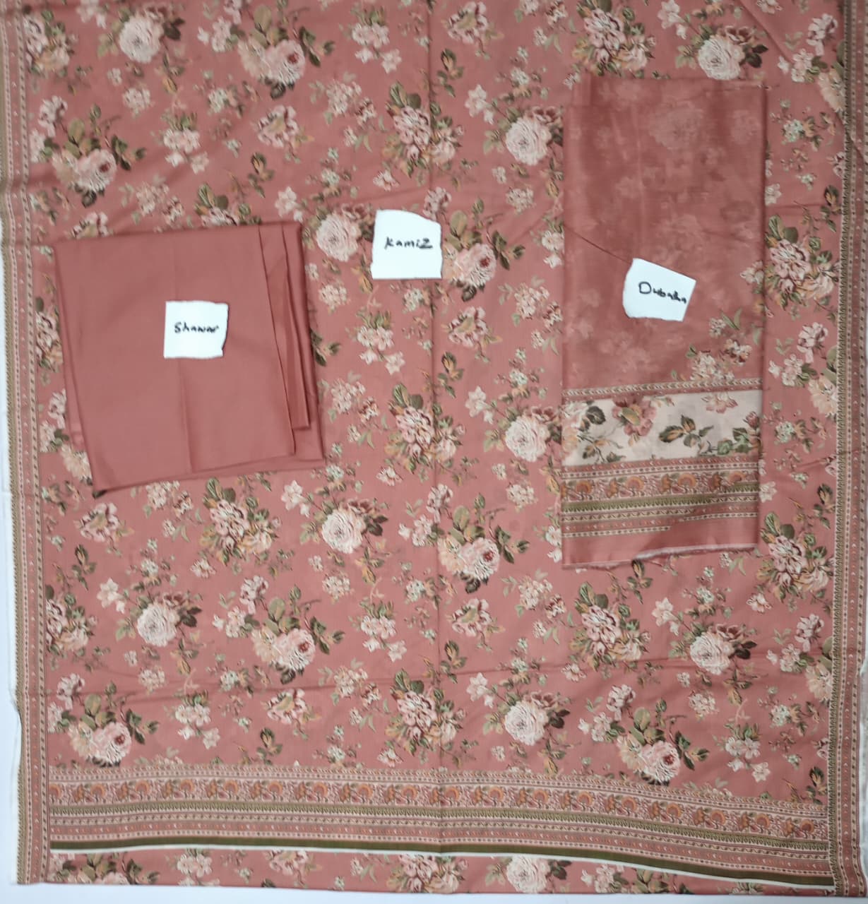Bin Saeed Luxury Lawn 3Pc Suit Vol-2D18