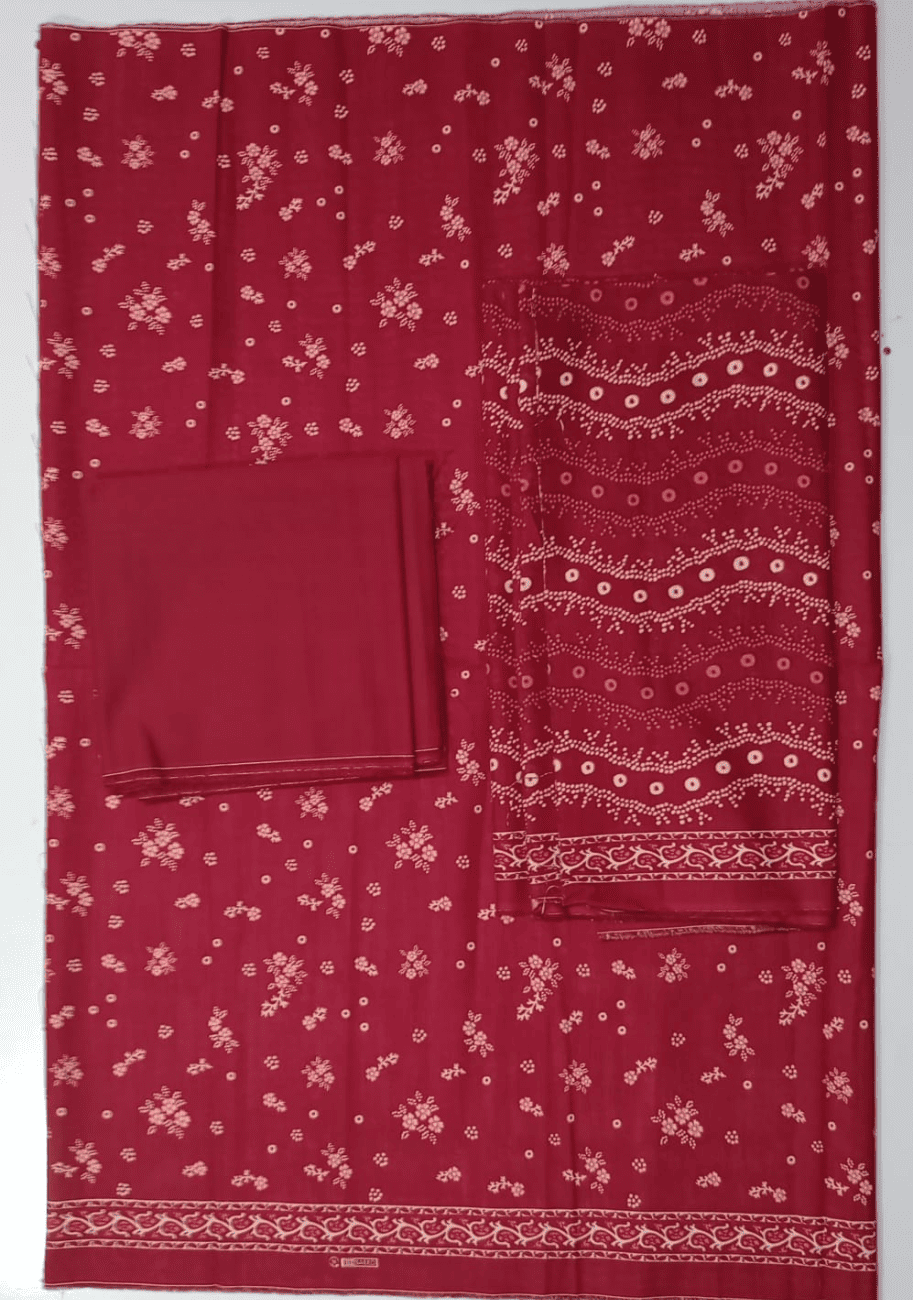 Bin Saeed Printed Khaddar 3PC Suit Vol.02 D11