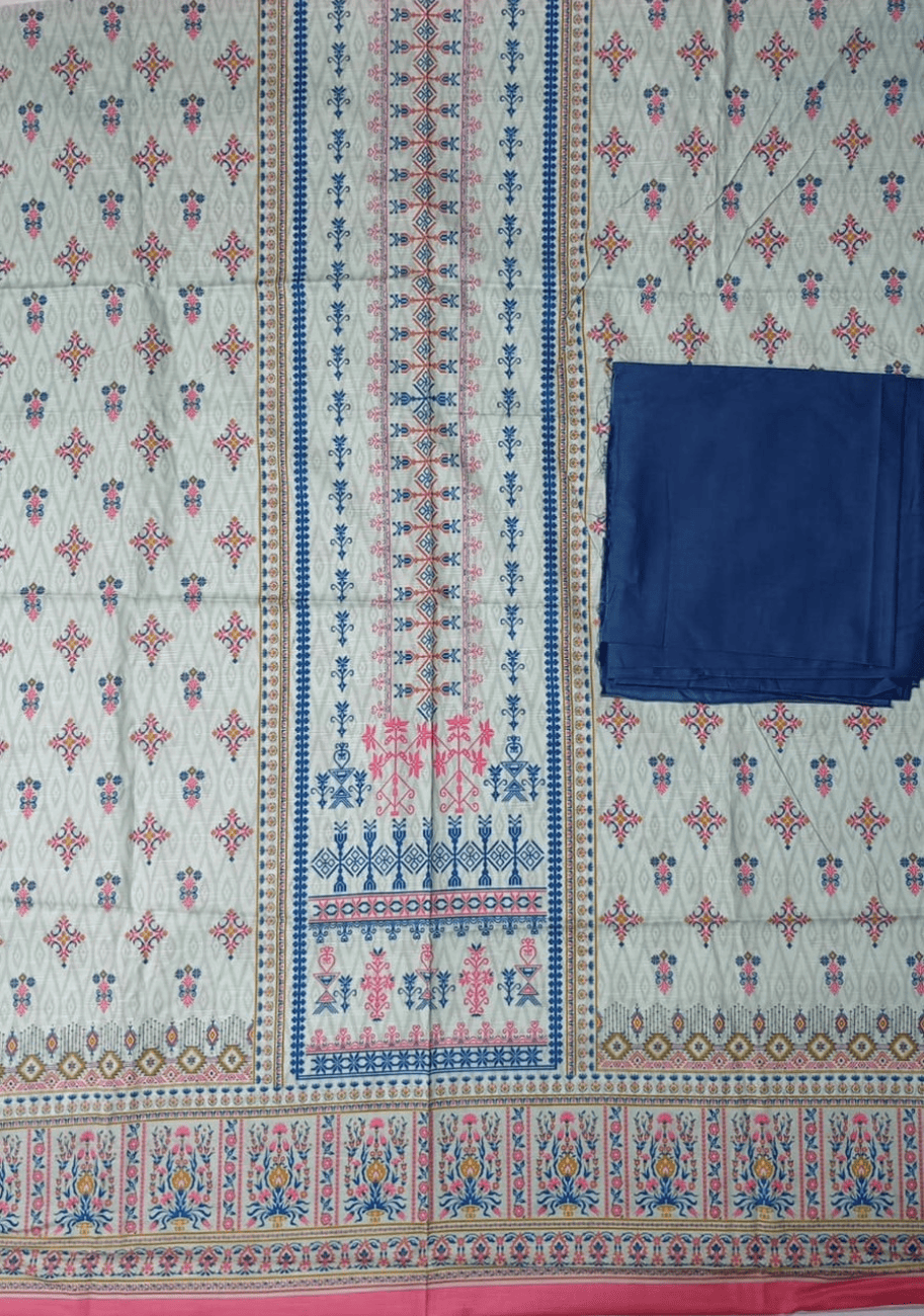 Bin Inam Zari platinum Lawn 2pc V9-D13