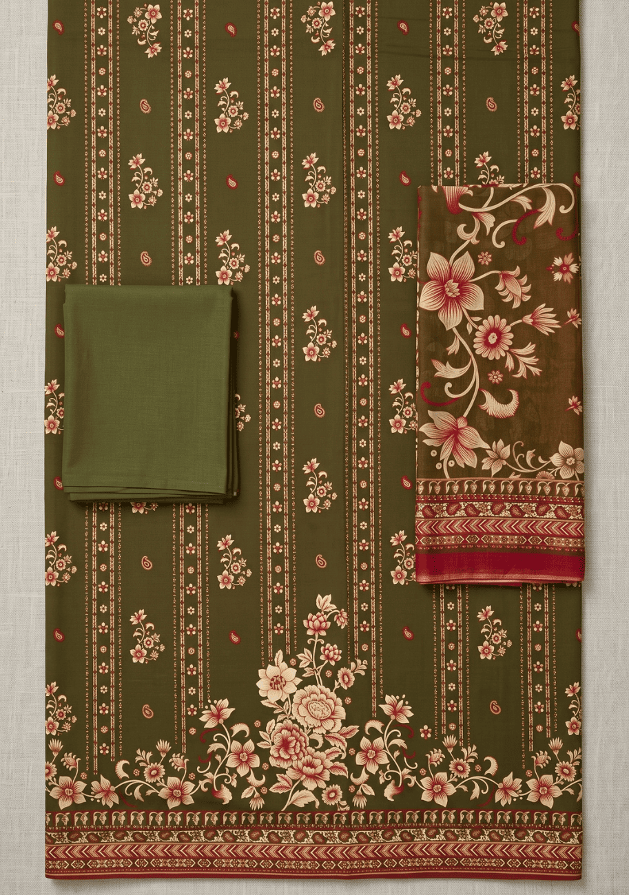 Sabeen Chamki Printed Lilen 3PC-V1-D1