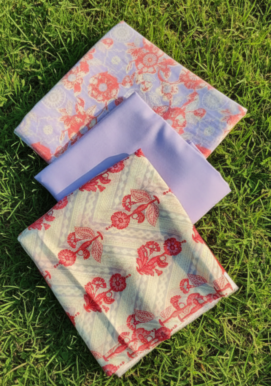 SAYA Premium Printed Lawn 3Pc Vol.08-D1