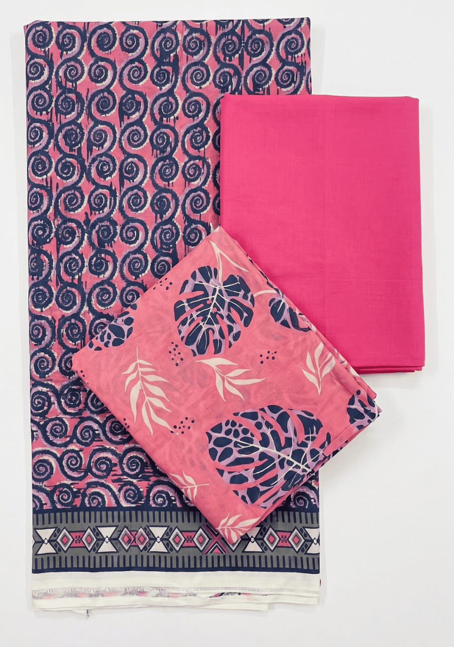 Zesh Premium Printed Linen 3PC Luxury Collection V1-D1