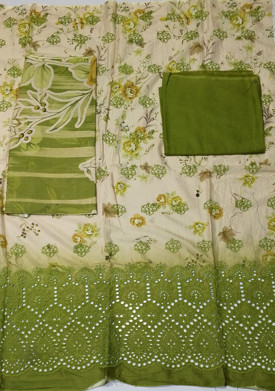 Mahjabeen Printed Embroidered Lawn 3PC Vol-1-D1