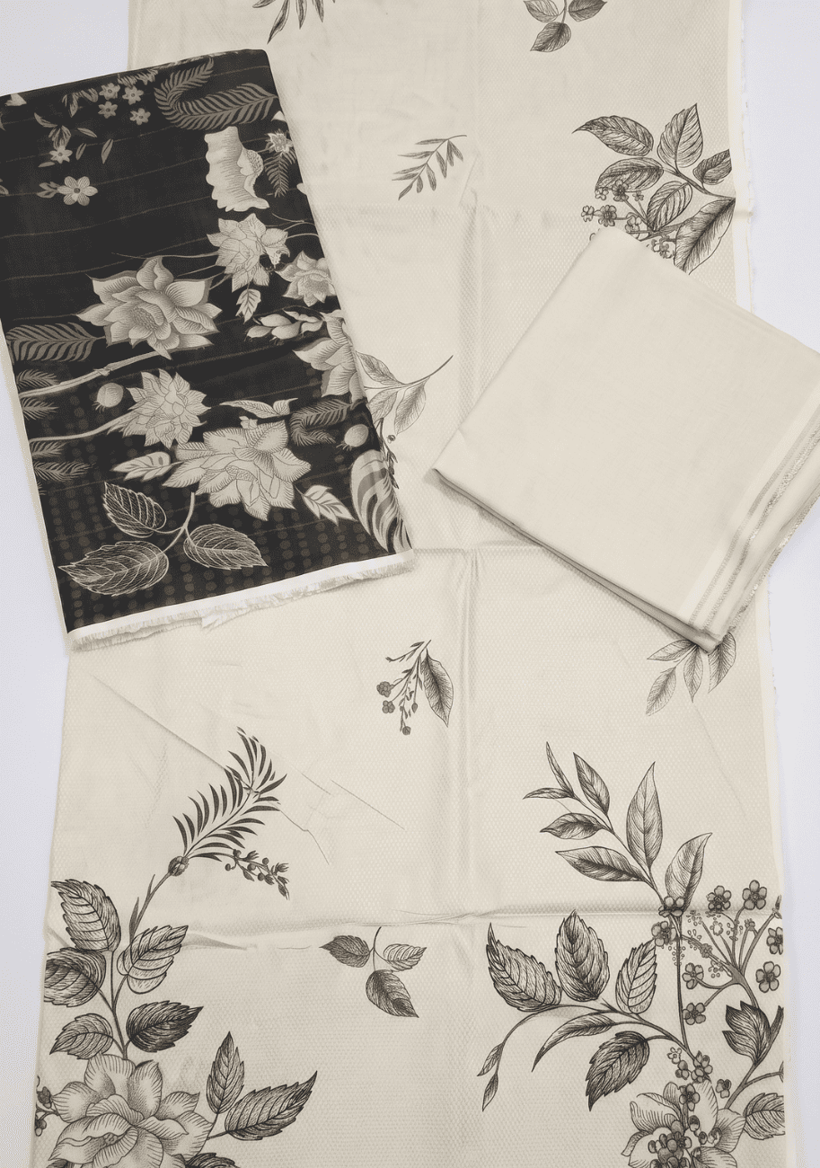 Mizaj Premium Dobby Linen 3PC Luxury Collection V1-D1