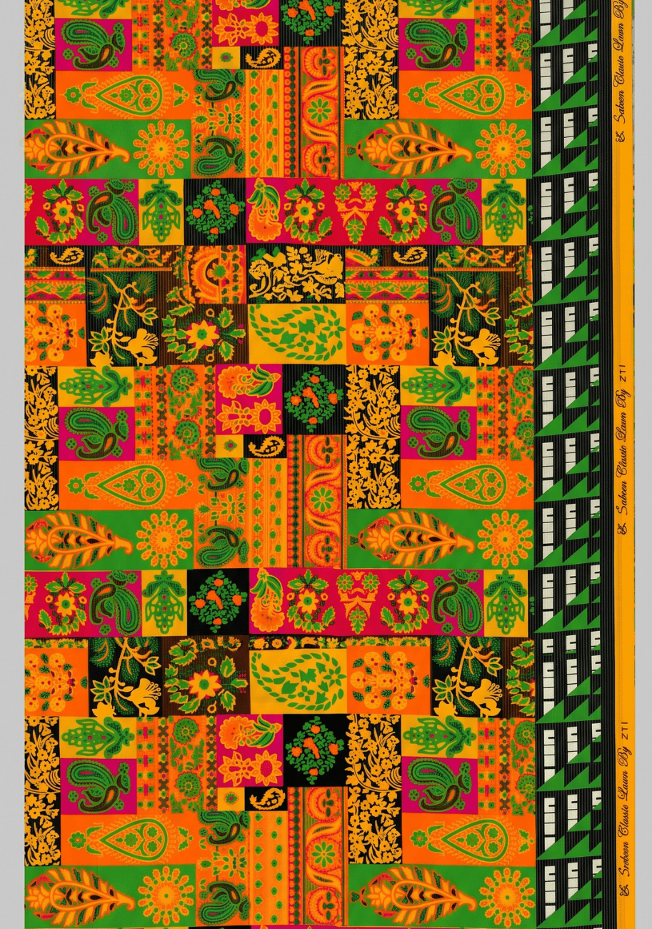Bin Inam Zari platinum Lawn 2pc V7-D1