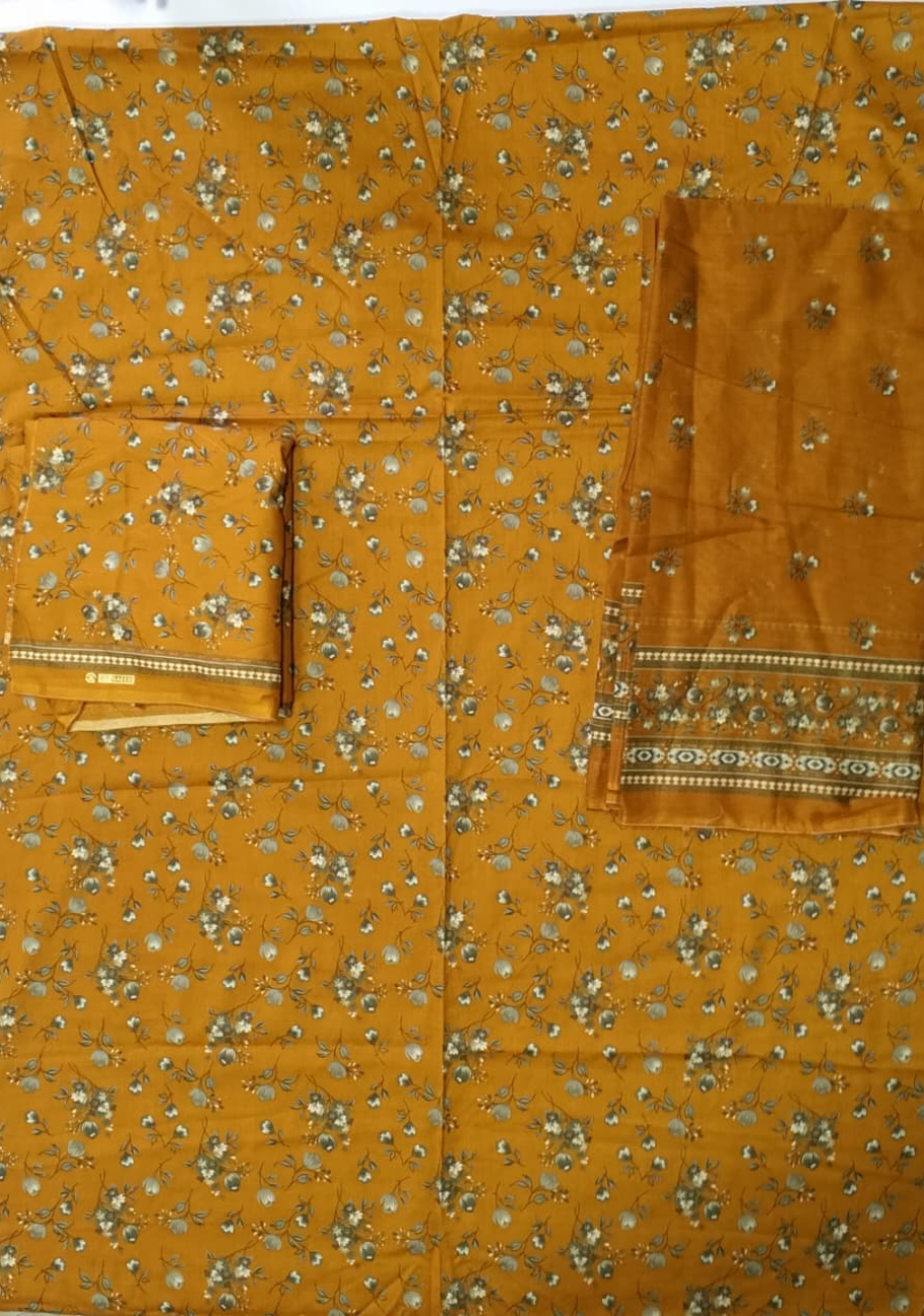 Bin Saeed Luxury Lawn 3Pc Suit Vol-3D1