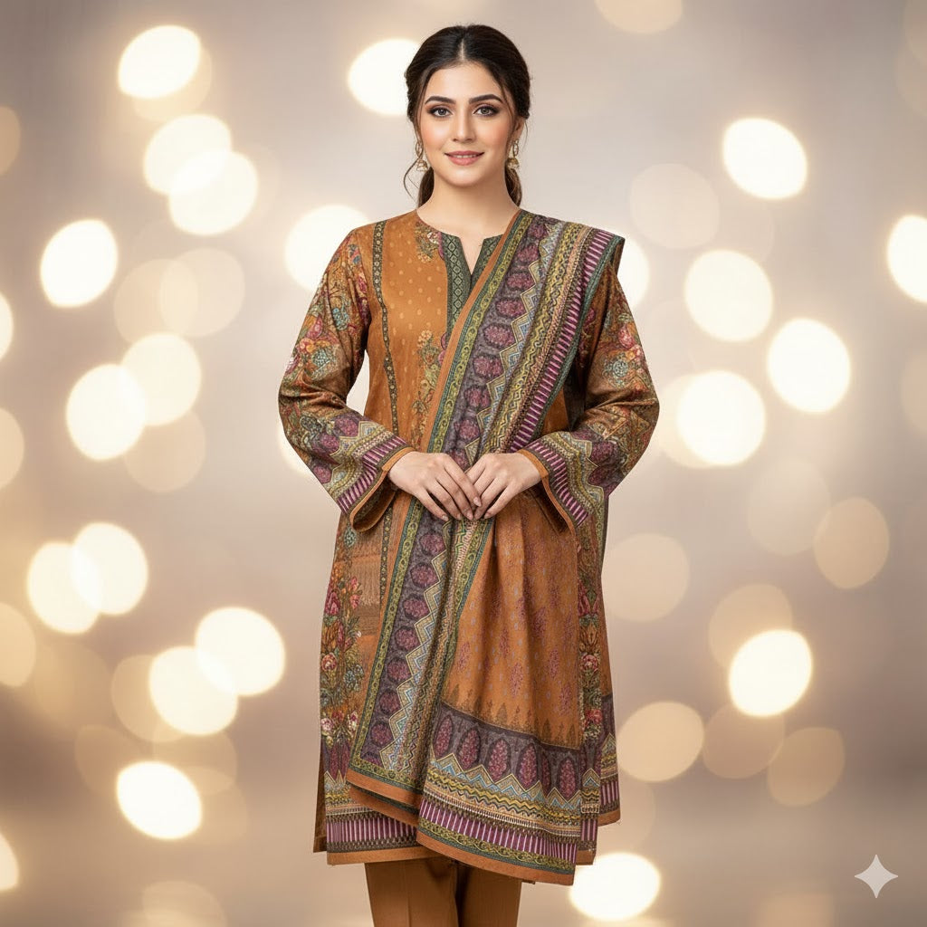 Meraj Luxury Shambrey 3pc D13