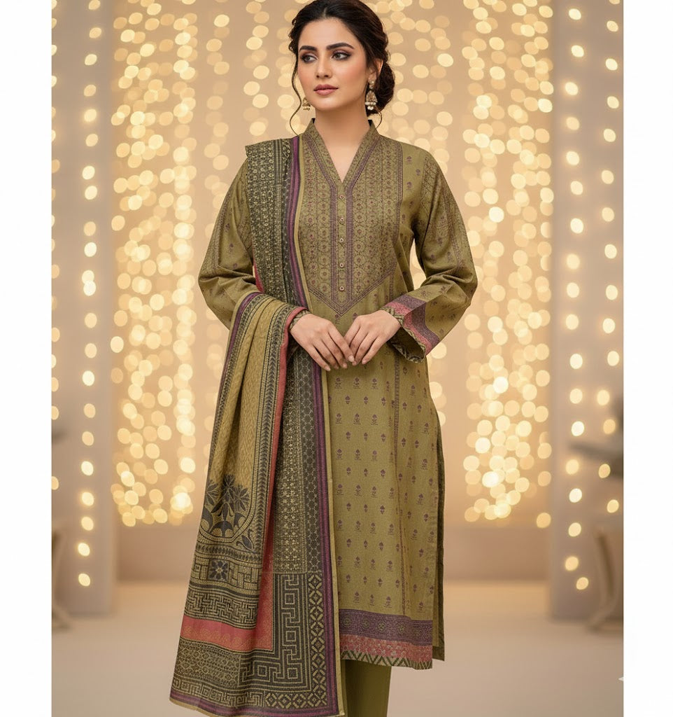 Meraj Luxury Shambrey 3pc D14