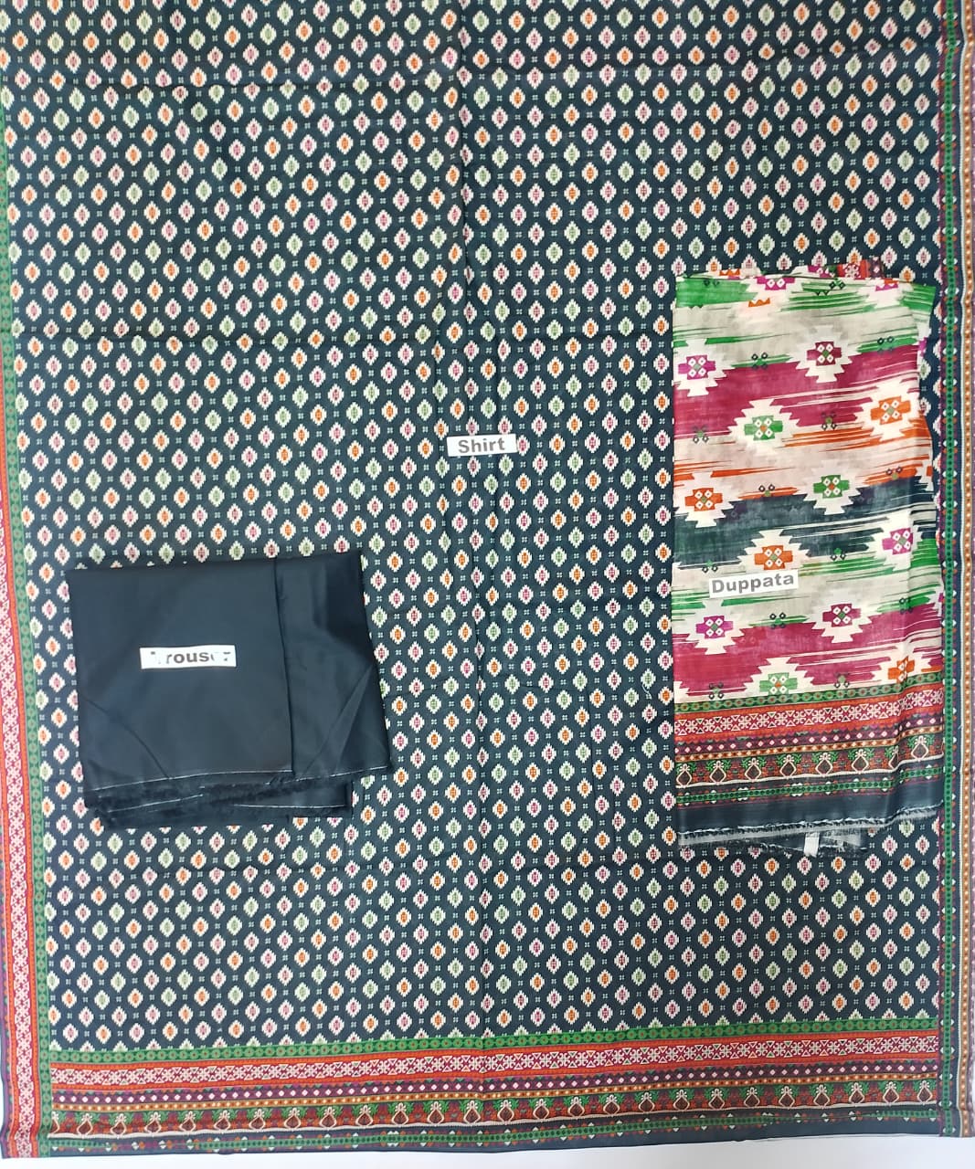Bin Saeed Luxury Lawn 3Pc Suit Vol-1 D4