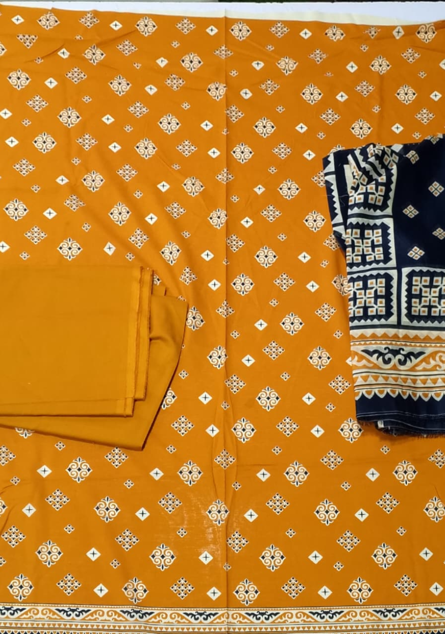 Bin Saeed Luxury Lawn 3Pc Suit Vol-2D21