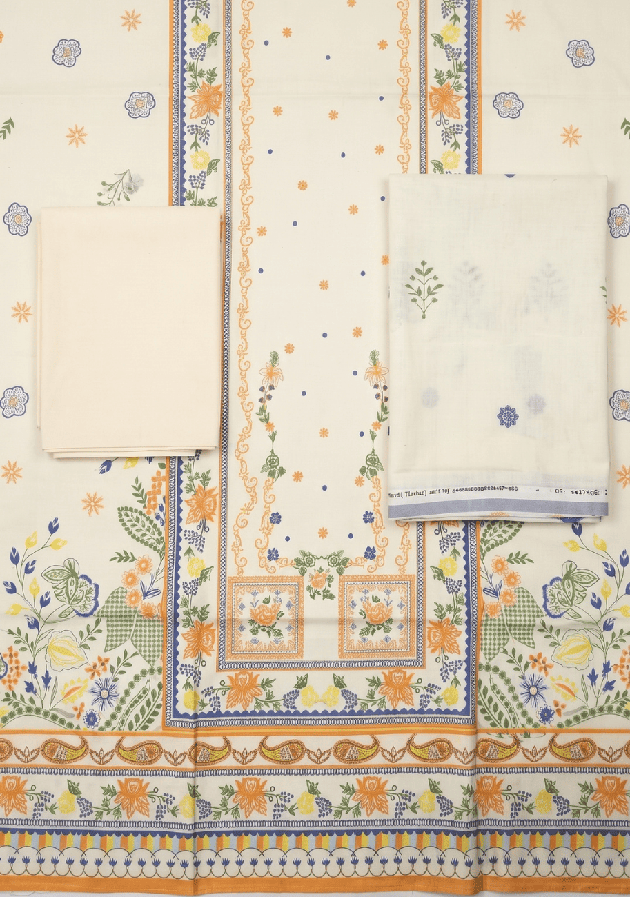 Zellbury Printed Cotton 3PC-V9-D2